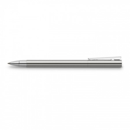 Neo Slim Shiny Rollerball Pen, Stainless Steel